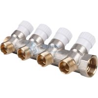 Коллектор распределительный 3/4", 4 отвода 1/2" Stout SMB 6851 341204