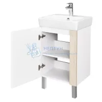 Тумба под раковину AQUATON Кантри 50 белый, дуб верона 1A257801AHB20