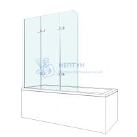 Душевая шторка Berges Wasserhaus СITY 2.0 800x1400 прозрачное стекло, 5мм, профиль хром 