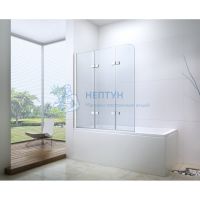 Душевая шторка Berges Wasserhaus СITY 2.0 900x1400 прозрачное стекло, 5мм, профиль хром 