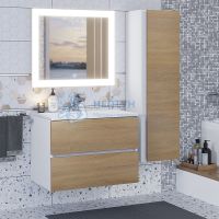 Зеркало для ванной с подсветкой Uperwood Barsa 70х80 см, прямоугольное, сенсор/антизапотевание