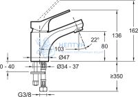 Смеситель для умывальника Jacob Delafon E75762-4-CP Хром