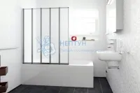 Штора на ванну складная REA IDEA 120 REA-W0850