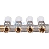 Коллектор распределительный 3/4", 4 отвода 1/2" Stout SMB 6851 341204