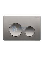 Кнопка смыва BelBagno BB-03C-GM, оружейная сталь