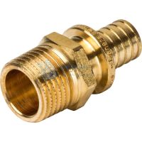 Переходник с наружной резьбой 16x1/2" для труб из сшитого полиэтилена аксиальный Stout SFA-0001-001612