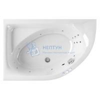 Акриловая ванна Excellent Aquarella 150x100 асимметричная WAEX.ARL15.SMART.CR хром