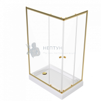 Душевое ограждение "Вента-Голд" 120x80, прямоуг. низ. подд. Triton