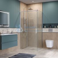 Душевой уголок BelBagno SOFT_CLOSE-1-AH-1-160/100-C-Cr