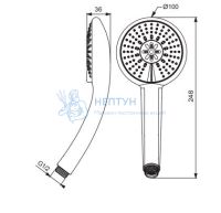Душевая лейка Vidima FRESH BA210AA