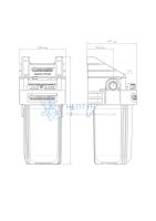 Корпус для картриджного фильтра Джилекс 1 М 10”