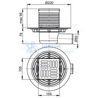 Трап для душа AlcaPlast APV1321