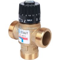 Термостатический смесительный клапан Stout для ситем отопления и ГВС 1" резьба SVM-0120-256025