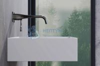 Смеситель Abber Tanz AF8C12GM для раковины скрытого монтажа, оружейная сталь