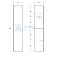 Шкаф подвесной BelBagno KRAFT-1600-1A-SC-СO