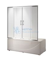 Душевая шторка на ванну Taliente TA-1514CP 150х140 стекло прозрачное 6 мм
