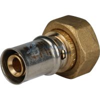 Муфта пресс с накидной гайкой 16x3/4" Stout SFP-0016-003416