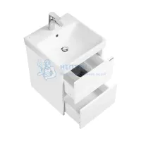 Тумба под раковину AQUATON Сканди 45 белый матовый, белый глянец 1A251601SD010