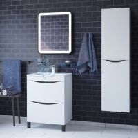 Тумба с умывальником, напольная, 60 см, белая, Cloud, Iddis CLO60WFi95K