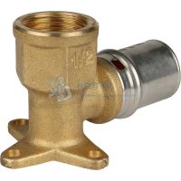 Угольник пресс настенный с креплением 20x1/2" ВР Stout SFP-0018-001220