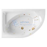 Акриловая ванна Excellent Aquarella 150x100 асимметричная WAEX.ARL15.ULTRA.GL золото