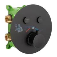Душевой комплект термостатический REA MILER + BOX Black mat REA-P6713