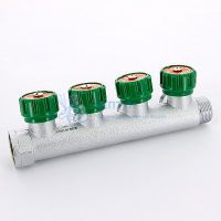 Хромированный модульный коллектор с 4 отводами Far FK 3824 112TP