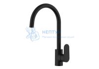 Смеситель для кухни Черный матовый Aquatek Ника AQ1882MB
