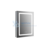 Шкаф зеркало для ванной с подсветкой Aquatek AQ7604-MLC, прямоугольное, сенсорное управление, 600*800*133