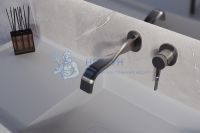 Смеситель Abber Tanz AF8C12GM для раковины скрытого монтажа, оружейная сталь