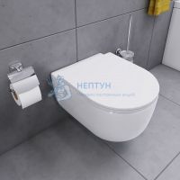 Унитаз подвесной безободковый с сиденьем микролифт Am.Pm Sirius DX86C1700SC