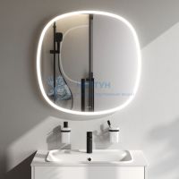 Зеркало сложной формы с контурной LED-подсветкой, ИК-сенсором, квадрат Am.Pm M8FMOX0801WGS
