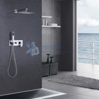 Душевая система ABBER Daheim AF8218 скрытого монтажа без излива, хром