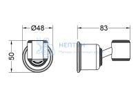 Держатель ручного душа AQUATEK, полир. золото AQ2407PG КЛАССИК