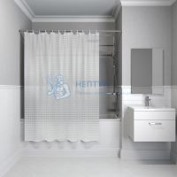 Штора для ванной, 200x180 см, 3D, PEVA, Iddis, P01PV18i11