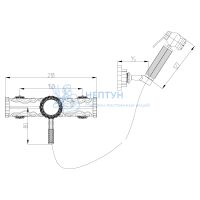 Смеситель Lemark Jasmine LM6618B с гигиеническим душем
