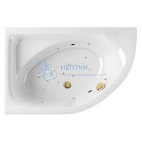 Акриловая ванна Excellent Aquarella 150x100 асимметричная WAEX.ARL15.RELAX.GL золото