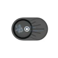 Мойка Agata 110/Q4 Чёрный 730x450х215 матовая из искусственного камня