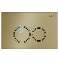 Клавиша смыва D&K Bayern DB1529007 (арт.инсталл DI8050127), матовое золото