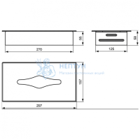 Держатель для салфеток Ideal Standard IOM A9133MY