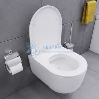 Унитаз подвесной безободковый с сиденьем микролифт Am.Pm Sirius DX86C1700SC