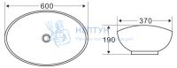 Накладная раковина BelBagno BB1087