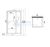 Душевая кабина Niagara Standart ST80/15Q 800x800x2150
