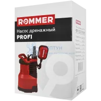 Дренажный насос Rommer Profi H-9.5м, Q-15м3/ч, кабель 10м, 900 Вт, для чистой воды RDP-0003-100900