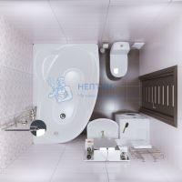Акриловая ванна Triton Изабель 170x100 асимметричная Щ0000048746