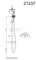 Термостатическая душевая система D&K Bayern.Potsdam DA2123701B10