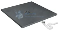 Поддон для душа REA ROCK GREY 90x90 REA-K4585