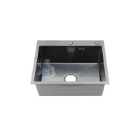 Мойка для кухни Fmark FSC5050Q графит, нержавеющая сталь, 500*500*210 мм