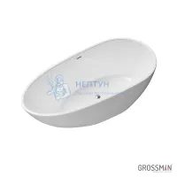 Акриловая ванна Grossman 170x80 овальная GR-1102
