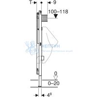 Инсталляция Geberit Duofix для писсуара, 112–130 см, универсальная 111.616.00.1